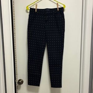 Old Navy Men's Black and White Patterned Chinos